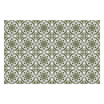 Autocolante pentru gresie Motiv floral într-o plasă