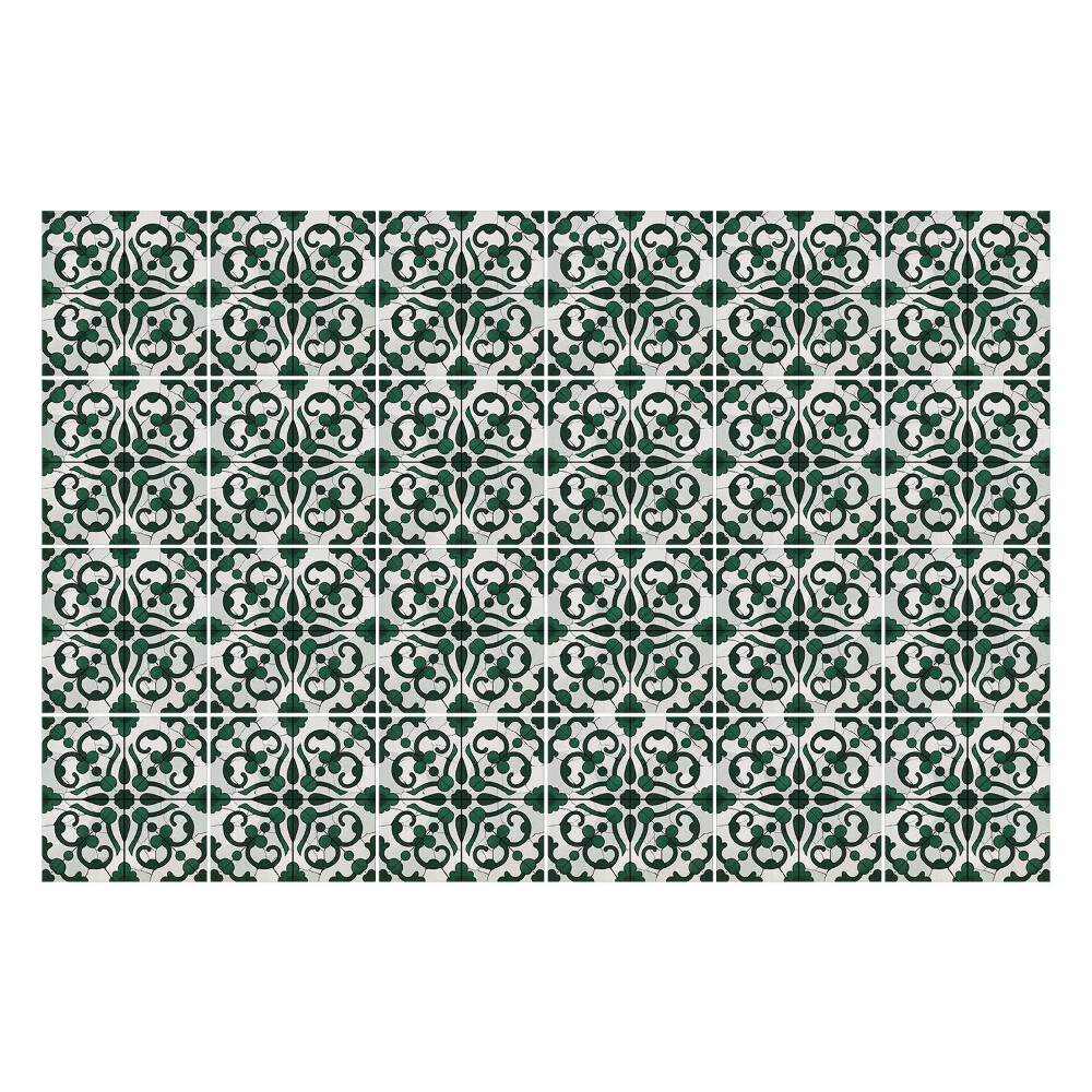 Autocolante gresie si faianta Motiv floral pe fundal