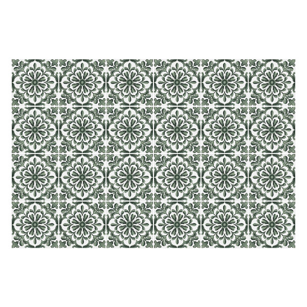 Autocolante pentru gresie Ornamente florale