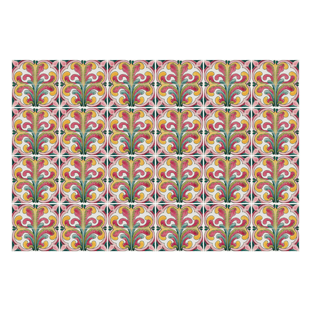 Autocolante gresie si faianta Motive florale în aranjament