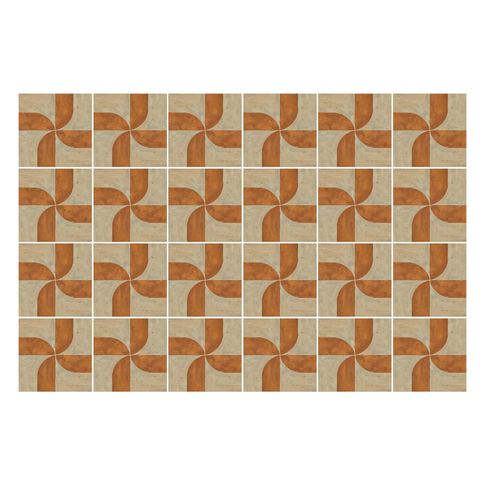 Autocolante gresie Geometrie cu arce