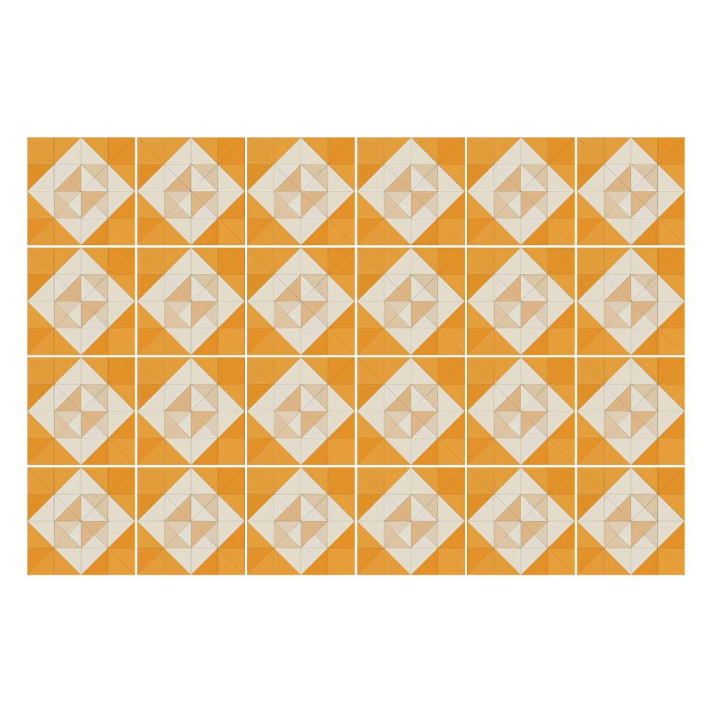 Autocolante gresie si faianta Aranjament cu romburi de diamant