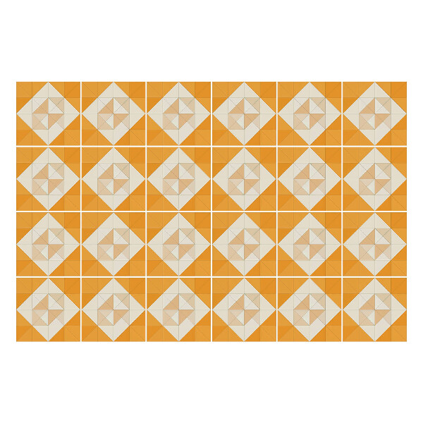 Autocolante gresie si faianta Aranjament cu romburi de diamant