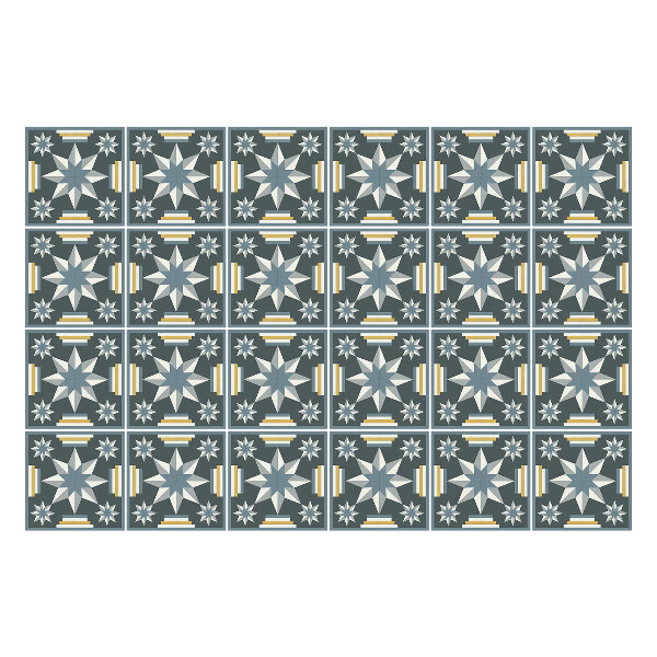 Autocolante gresie Stele și linii geometrice