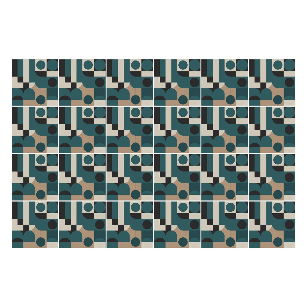 Autocolante gresie si faianta Geometrie cu cercuri