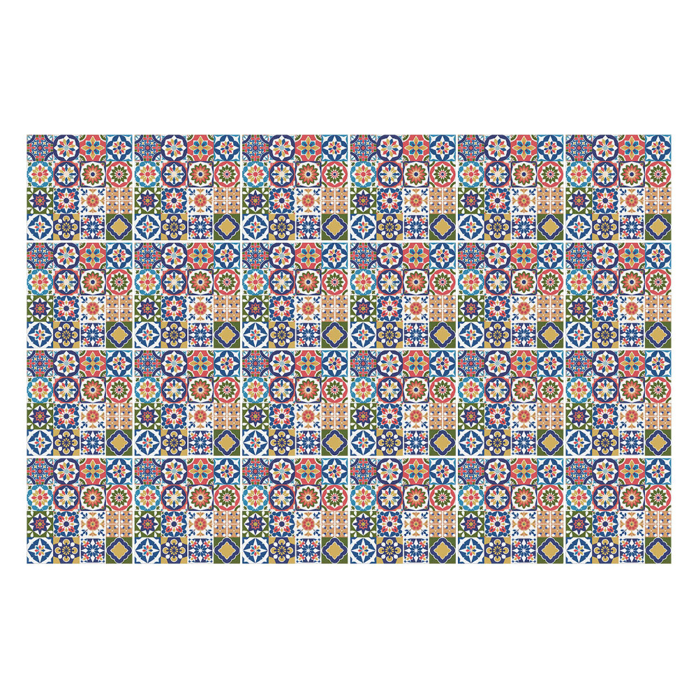 Autocolante gresie Mozaicuri florale geometrice