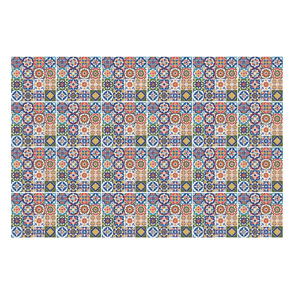 Autocolante gresie Mozaicuri florale geometrice