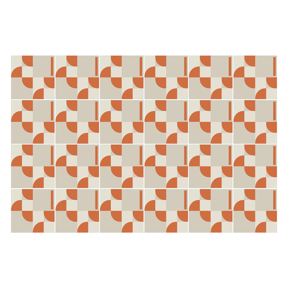 Autocolante gresie si faianta Geometrie cu arce și linii