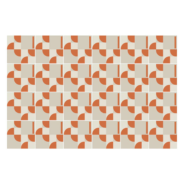 Autocolante gresie si faianta Geometrie cu arce și linii