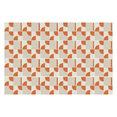 Autocolante gresie si faianta Geometrie cu arce și linii