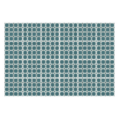 Autocolante pentru gresie Motiv floral într-o plasă