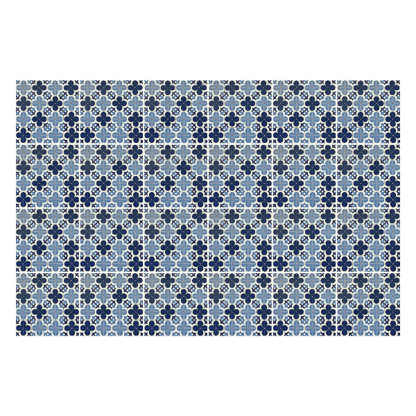 Autocolante gresie si faianta Motive florale într-o plasă