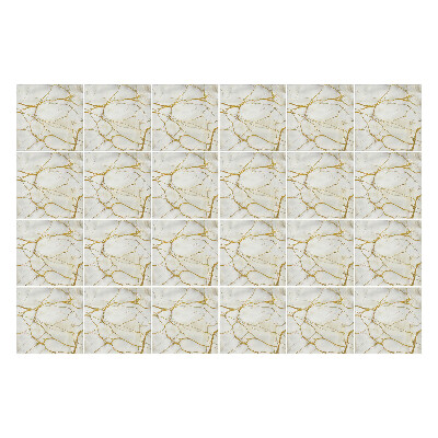 Autocolante pentru gresie Marmură elegantă cu vene