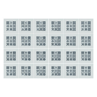 Autocolante gresie Motive florale într-o plasă