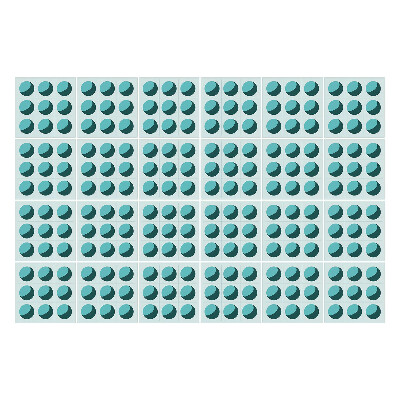 Autocolante gresie Elipse simetrice într-o grilă