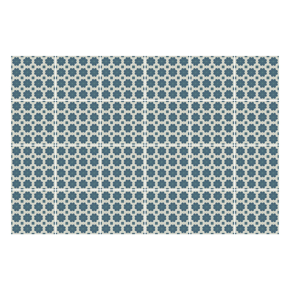 Autocolante pentru gresie Motive florale într-o plasă