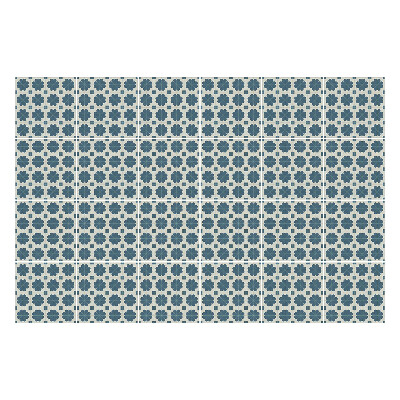 Autocolante pentru gresie Motive florale într-o plasă