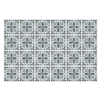 Autocolante gresie Ornamente florale într-o plasă