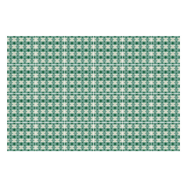 Autocolante gresie Figuri geometrice pe rând