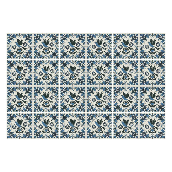 Autocolante gresie si faianta Ornamente florale în aranjament