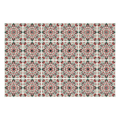 Autocolante gresie si faianta Motiv floral cu frunze