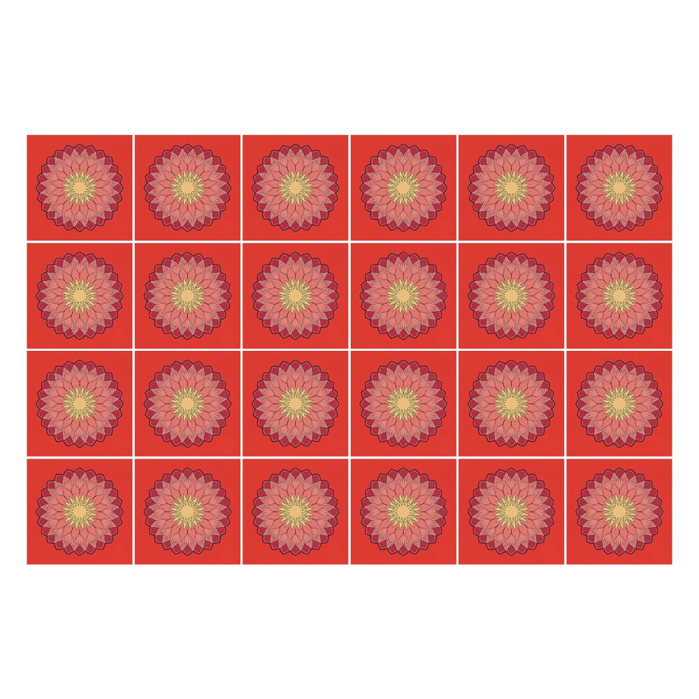 Autocolante gresie Model floral