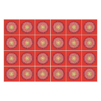 Autocolante gresie Model floral