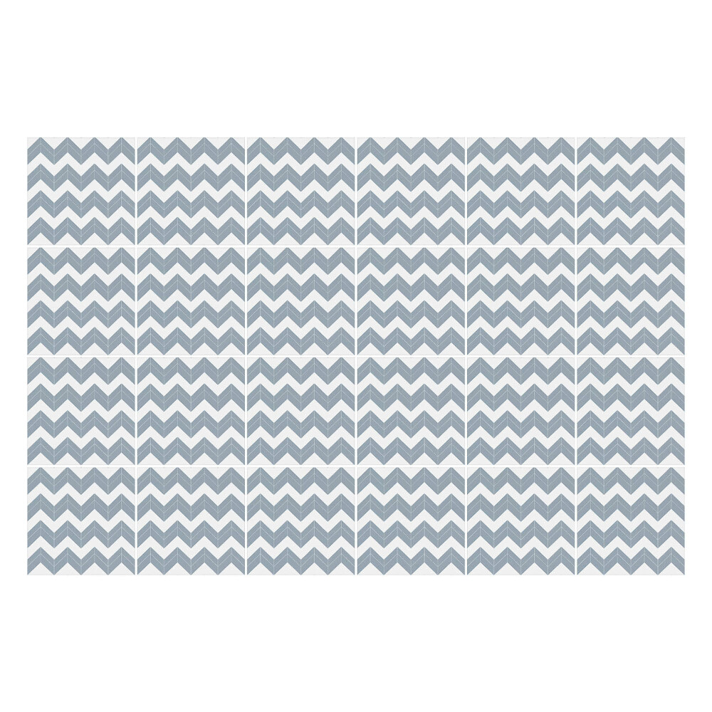 Autocolante pentru gresie Zigzaguri orizontale