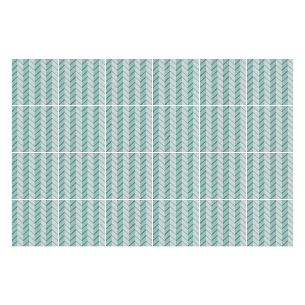 Autocolante gresie si faianta Model în zig-zag