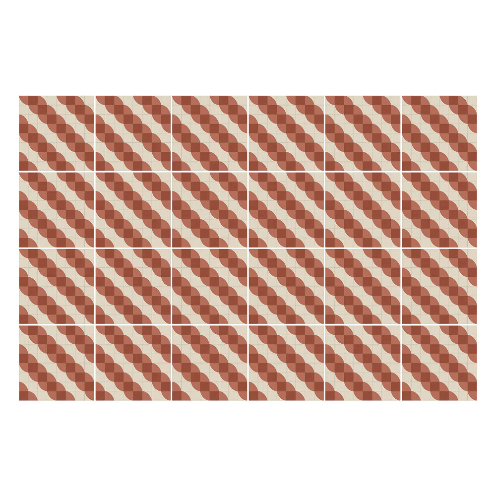 Autocolante gresie Valuri în diagonală