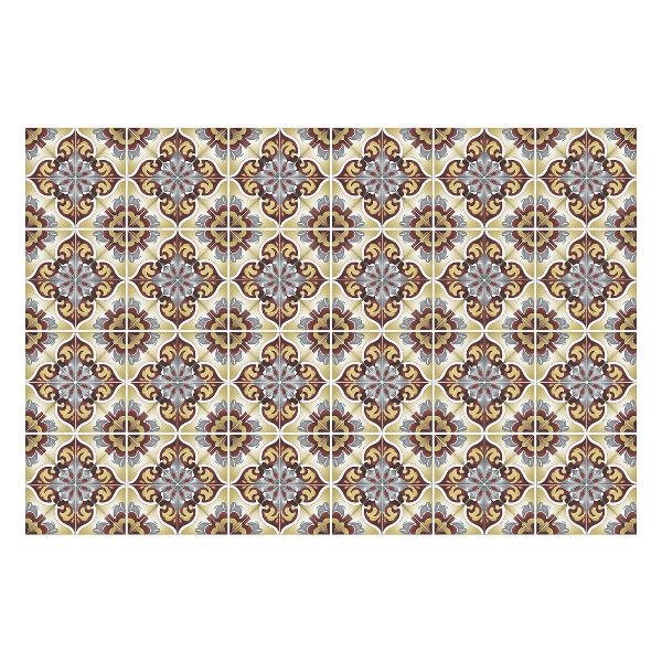 Autocolante gresie Motiv floral cu ornamente