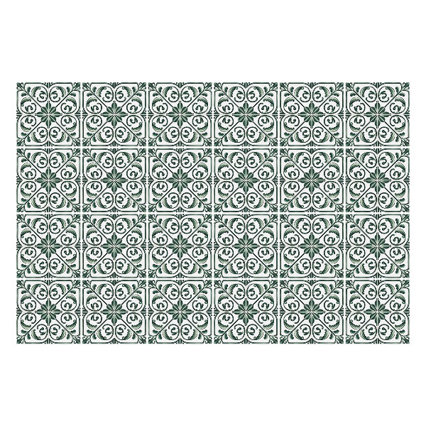 Autocolante gresie Ornamente florale