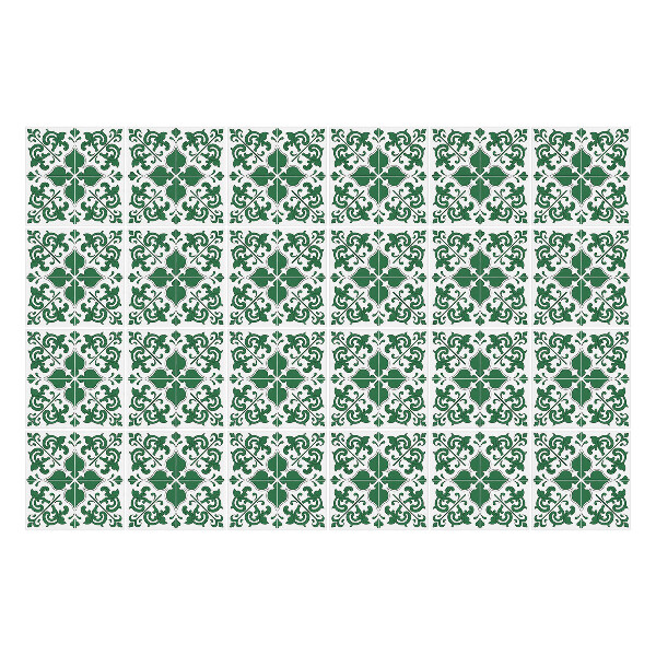 Autocolante pentru gresie Placi frumos decorate