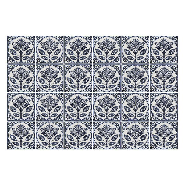 Autocolante pentru gresie Flori în gresie