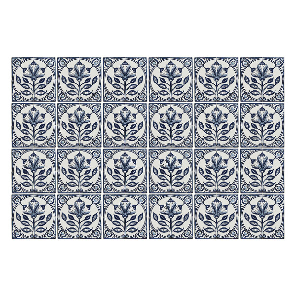 Autocolante gresie Placi de flori