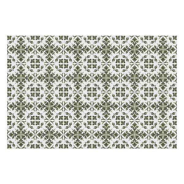 Autocolante pentru gresie Motiv cu flori și frunze