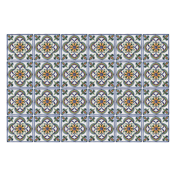 Autocolante gresie si faianta Ornamente florale în aranjament