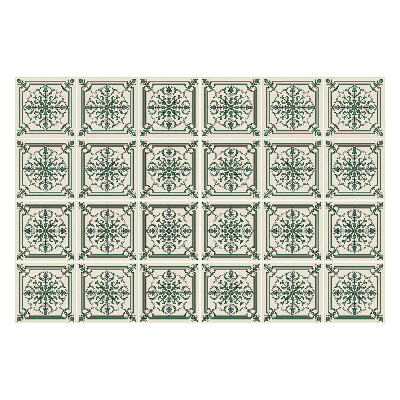 Autocolante gresie si faianta Ornamente florale în cadru