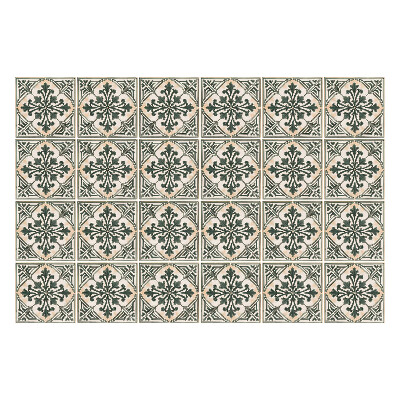 Autocolante pentru gresie Placi florale