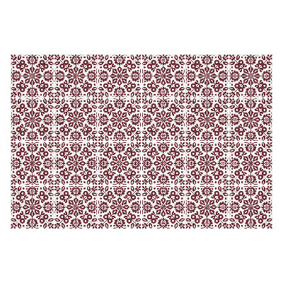 Autocolante pentru gresie Motiv folcloric cu frunze