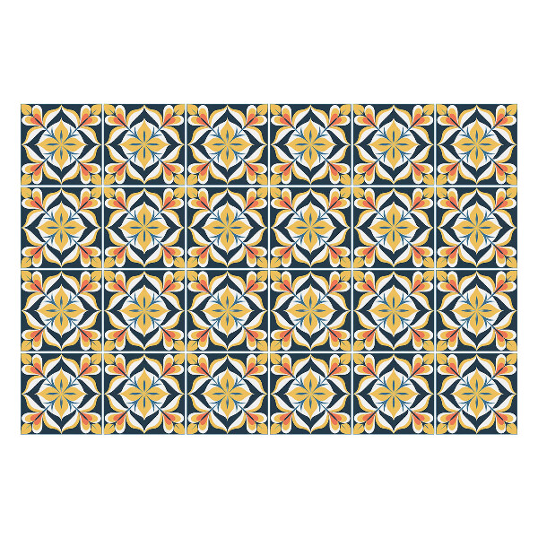 Autocolante gresie si faianta Motive florale în aranjament