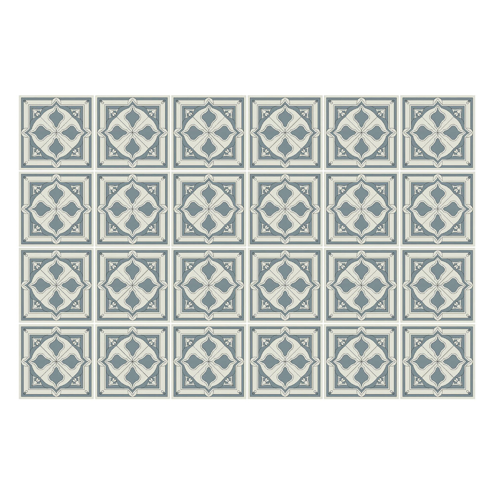 Autocolante gresie Ornamente geometrice în pătrate