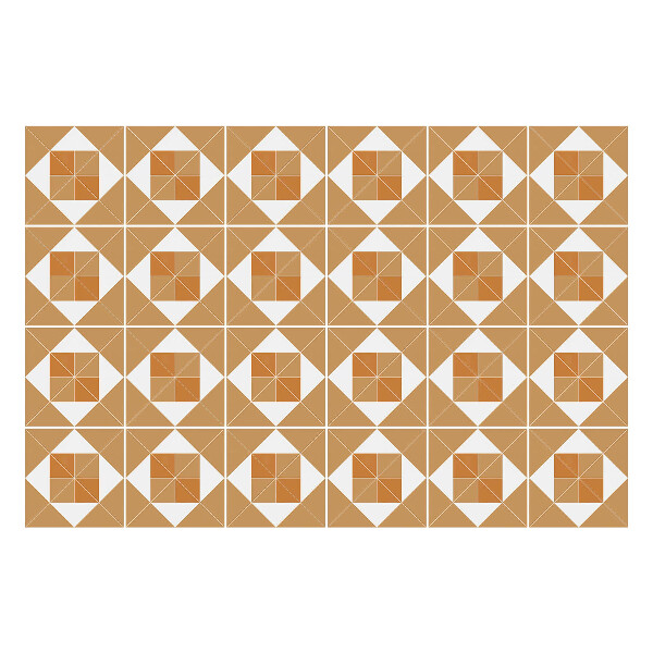 Autocolante pentru gresie Geometria pătratelor și romburilor