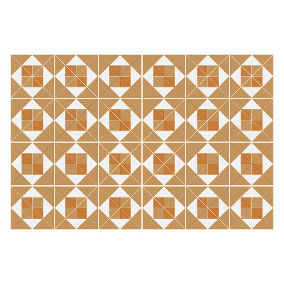 Autocolante pentru gresie Geometria pătratelor și romburilor