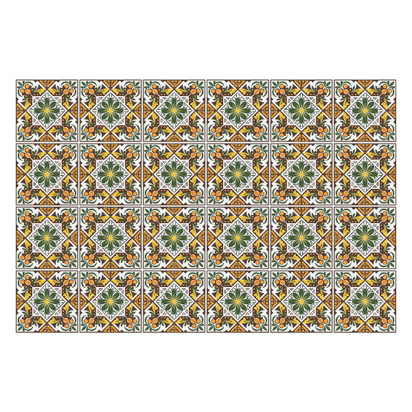 Autocolante gresie si faianta Placi bogat decorate