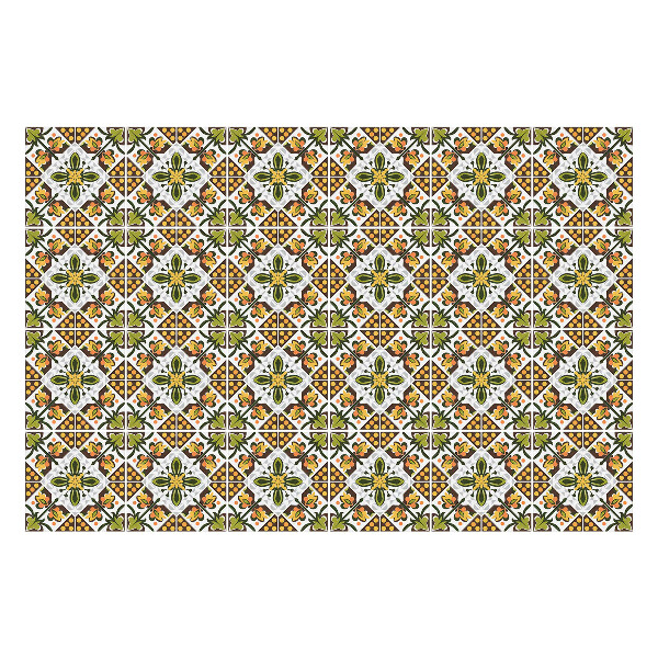 Autocolante pentru gresie Ornamente decorative într-o plasă