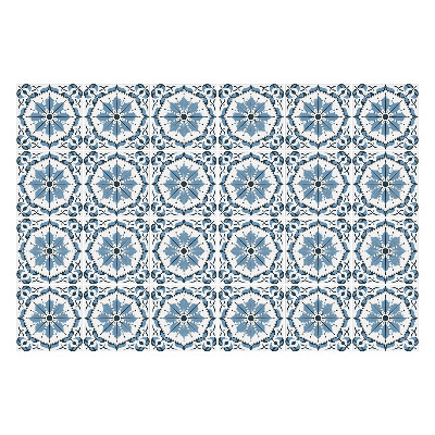 Autocolante pentru gresie Model de faianță albastră