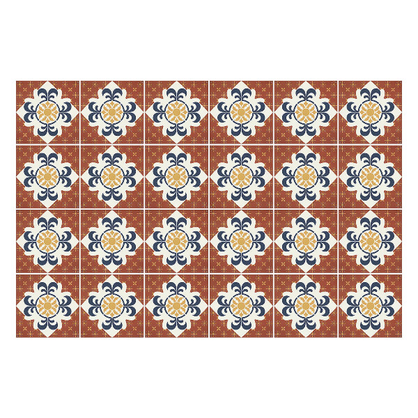 Autocolante pentru gresie Model de plăci ornamentale