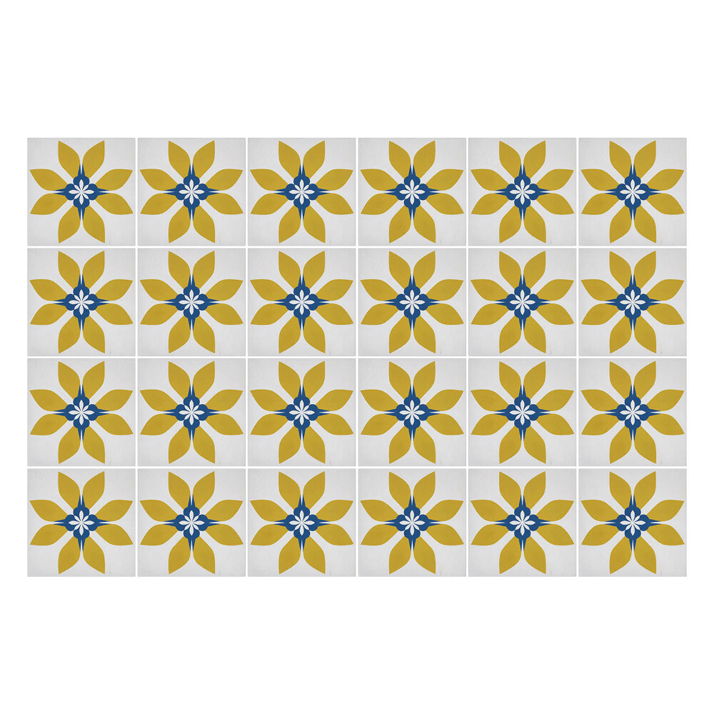 Autocolante gresie Flori minimaliste