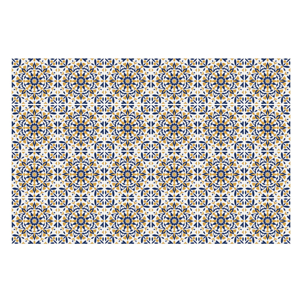 Autocolante pentru gresie Placi decorate cu detalii